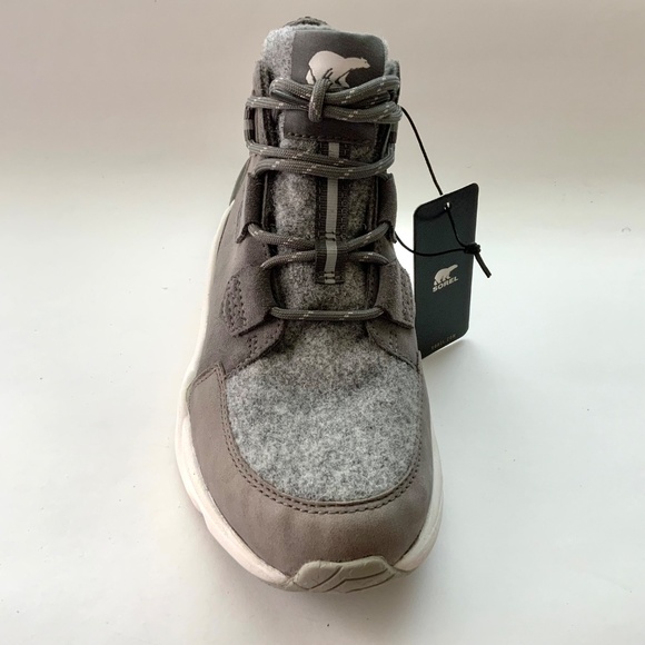 Sorel Kinetic Caribou Grey Suede Boot Sneaker Waterproof Leather Winter Boot 7.5 - Picture 13 of 14